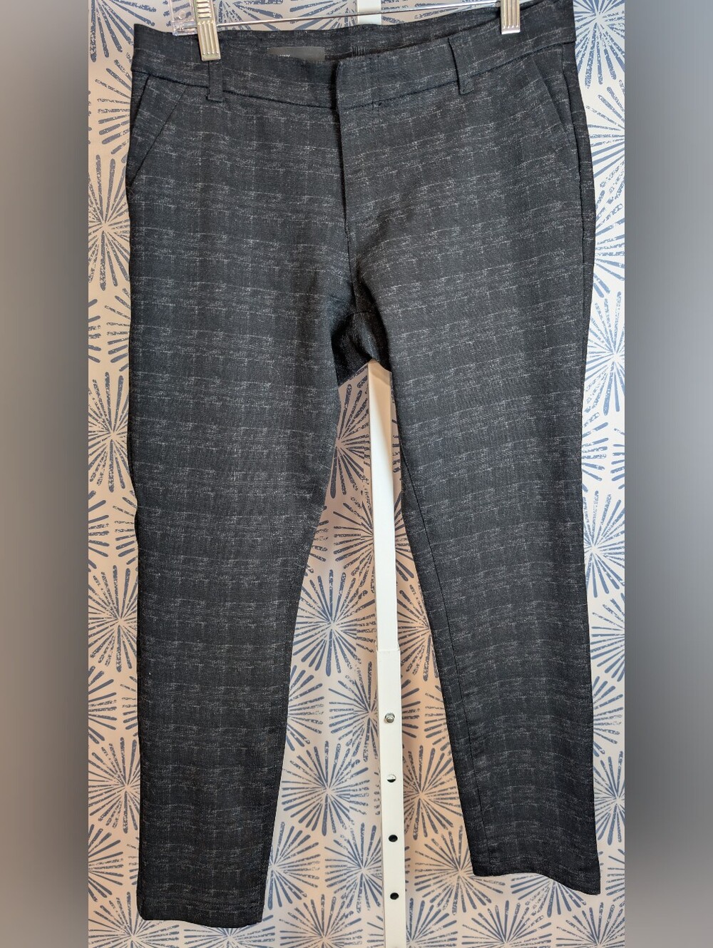 Kut from the Kloth Charcoal Textured Skinny Dress Pants